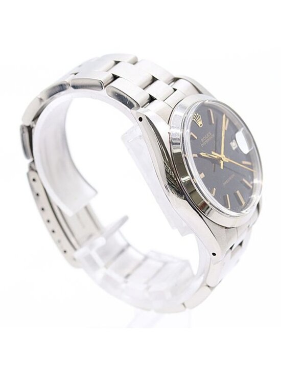 Rolex Oyster Date Precision Hand Wound Black Dial Watch main image 6